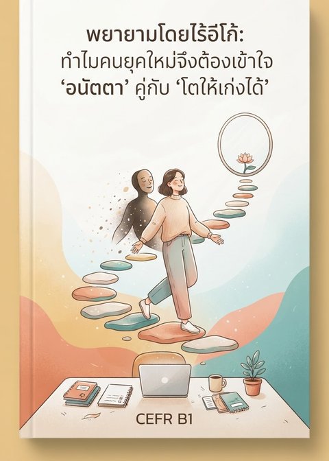 พยายามโดยไร้อีโก้: ทำไมคนยุคใหม่จึงต้องเข้าใจ 'อนัตตา' คู่กับ 'โตให้เก่งได้' Cover