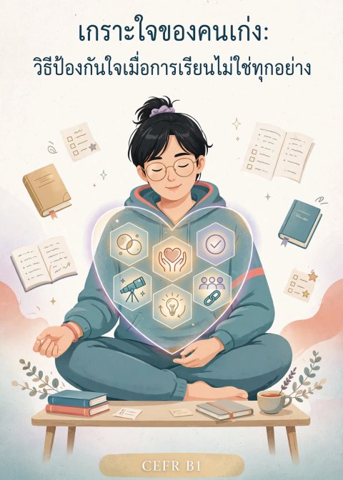 เกราะใจของคนเก่ง: วิธีป้องกันใจเมื่อการเรียนไม่ใช่ทุกอย่าง Cover