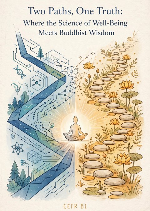 Two Paths, One Truth: Where the Science of Well-Being Meets Buddhist Wisdom Cover